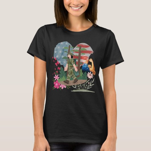 ベテラン女性樹木管理士Tシャツ - 樹木作業に従事する女性へ Tシャツ (正面)