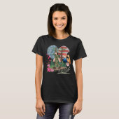 ベテラン女性樹木管理士Tシャツ - 樹木作業に従事する女性へ Tシャツ (正面フル)