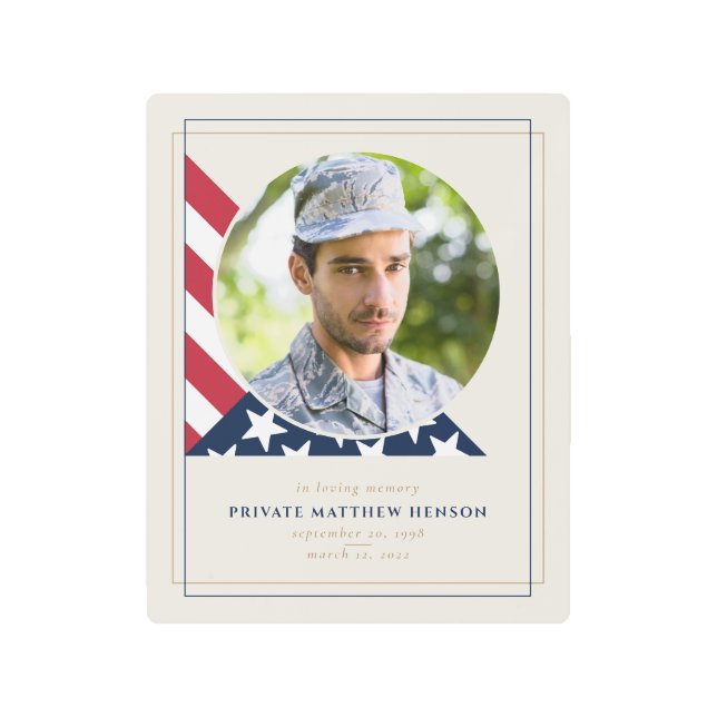 ベテラン記念写真 メタルプリント (正面)