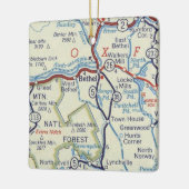 ベテルメインヴィンテージの地図 セラミックオーナメント (左)