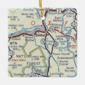 ベテルメインヴィンテージの地図 セラミックオーナメント (正面)