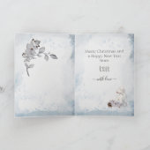 ベディントンカスタマイズテリア母のクリスマス シーズンカード (内部)
