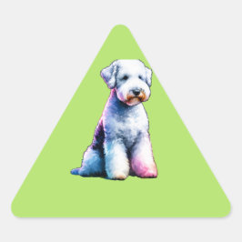 ベディントンテリアードッグ 三角形シール