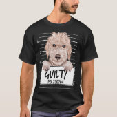 ベディントン・テリアー・ムグショットの有罪の犬 Tシャツ (正面)