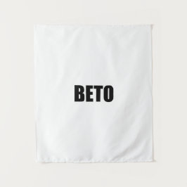 ベトオルーク白黒モダンタイポグラフィ タペストリー