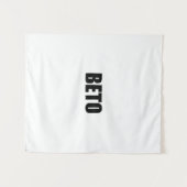 ベトオルーク白黒モダンタイポグラフィ タペストリー (正面(横))