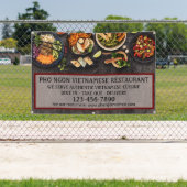 ベトカスタマイズナムレストラン大壁 横断幕 (インサイチュ)