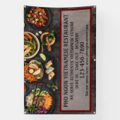 ベトカスタマイズナムレストラン大壁 横断幕 (縦)