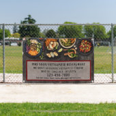 ベトカスタマイズナムレストラン大壁 横断幕 (インサイチュ)