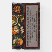 ベトカスタマイズナムレストラン大壁 横断幕 (縦)