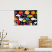 ベトカラフルナムぶら下がった提灯 ポスター (キッチン)