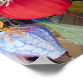 ベトカラフルナムぶら下がった提灯 ポスター (角)