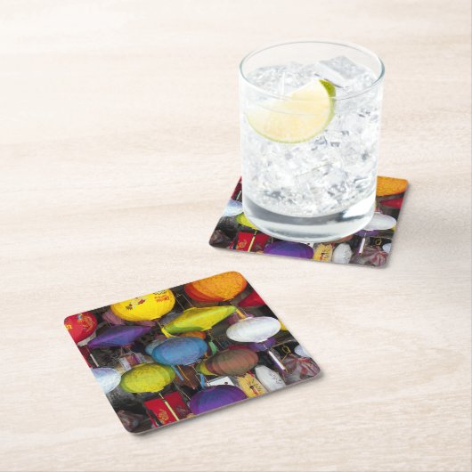 ベトカラフルナムランタン スクエアペーパーコースター (インサイチュ)