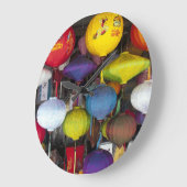 ベトカラフルナム灯篭 ラージ壁時計 (傾斜)