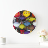 ベトカラフルナム灯篭 ラージ壁時計 (ホーム)