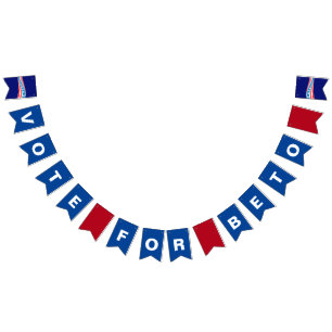 ベトテキサス州県知事選2022年パーティー バンティングフラッグ