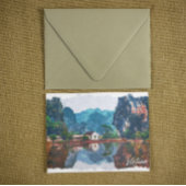 ベトナスタイリッシュムアジア風景旅行 ポストカード