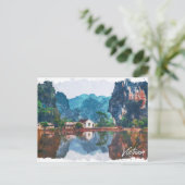 ベトナスタイリッシュムアジア風景旅行 ポストカード (スタンド正面)