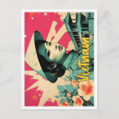 ベトナポップ・アートのムアートトラベルイラストレーション ポストカード (正面)