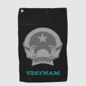 ベトナムとベトナムの腕のコート/旗 ゴルフタオル (正面)