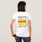 ベトナムと南ベトナム国旗の名前 Tシャツ (裏面フル)