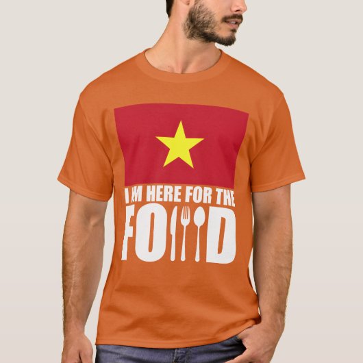 ベトナムのお土産 食べ物 旅行 レトロ Tシャツ (正面)
