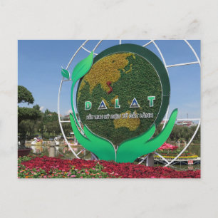 ベトナムのアジアにある美しい都市、ダラット ポストカード