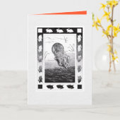 ベトナムのウサギの新年折り紙グリーティングカード カード (黄色い花)