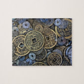 ベトナムのコインのクローズアップ ジグソーパズル (横)