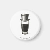 ベトナムのコーヒー・フィルターマグネット マグネット (正面)