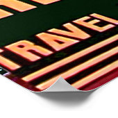 ベトナムのサイゴン市からのレディ、ヴィンテージ旅行 ポスター (角)