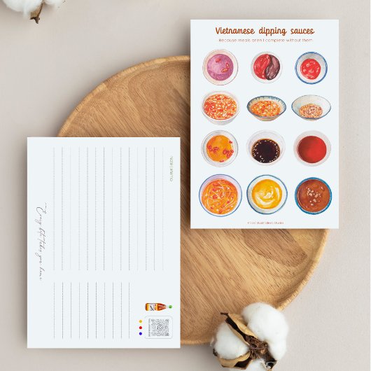 ベトナムのディッピングソースのはがき ポストカード