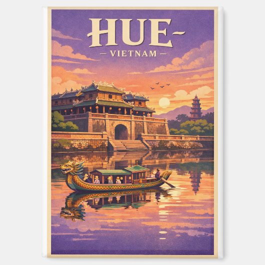 ベトナムのフエ古都への旅 マグネット (正面)