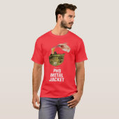 ベトナムのフォー好きのためのおもしろフォーメタルジャケットゲーム機ギフト Tシャツ (正面フル)