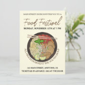 ベトナムのフォー noodles のスープ料理対決 フードフェスティバル 招待状 (スタンド正面)