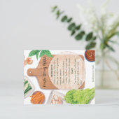 ベトナムのフレッシュ転が春-レシピはがき ポストカード (スタンド正面)