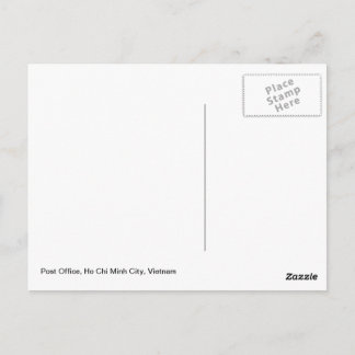 ベトナムのホーチミンにある郵便局建物 ポストカード