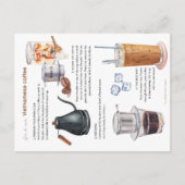 ベトナムのミルクコーヒー葉書の作り方 シーズンポストカード (正面)