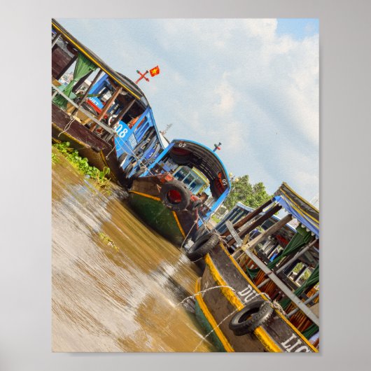 ベトナムのメコン川 ポスター (正面)