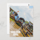 ベトナムのメコン川 ポストカード (正面/裏面)