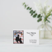 ベトナムの偵察者の警察犬訓練士の名刺 名刺 (スタンド正面)