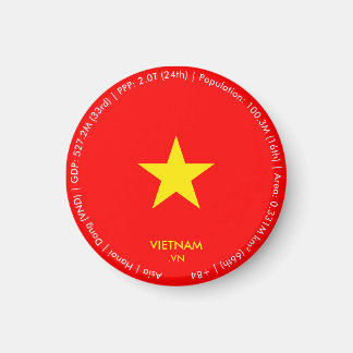 ベトナムの国旗マグネット マグネット