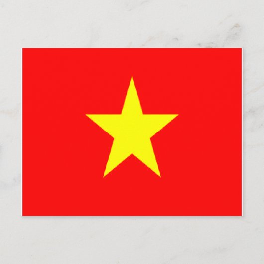 ベトナムの国旗 ポストカード (正面)