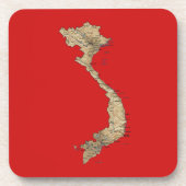 ベトナムの地図コースター コースター (正面)