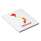ベトナムの地図 ノートパッド (アングル)