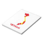 ベトナムの地図 ノートパッド (回転)