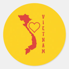 ベトナムの地図 ラウンドシール