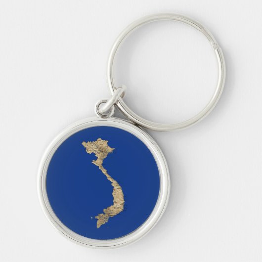 ベトナムの地図Keychain キーホルダー (正面)