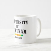 ベトナムの大学院のステンシルの大学 コーヒーマグカップ (正面右)