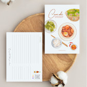 ベトナムの家庭用食事はがき ポストカード